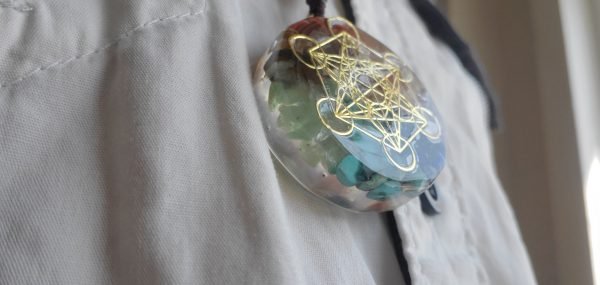 Orgonite Necklace ~ Metatron Cube