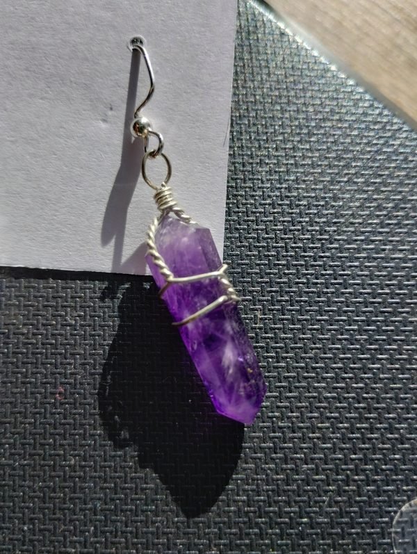 amethyst point earrings - Image 2