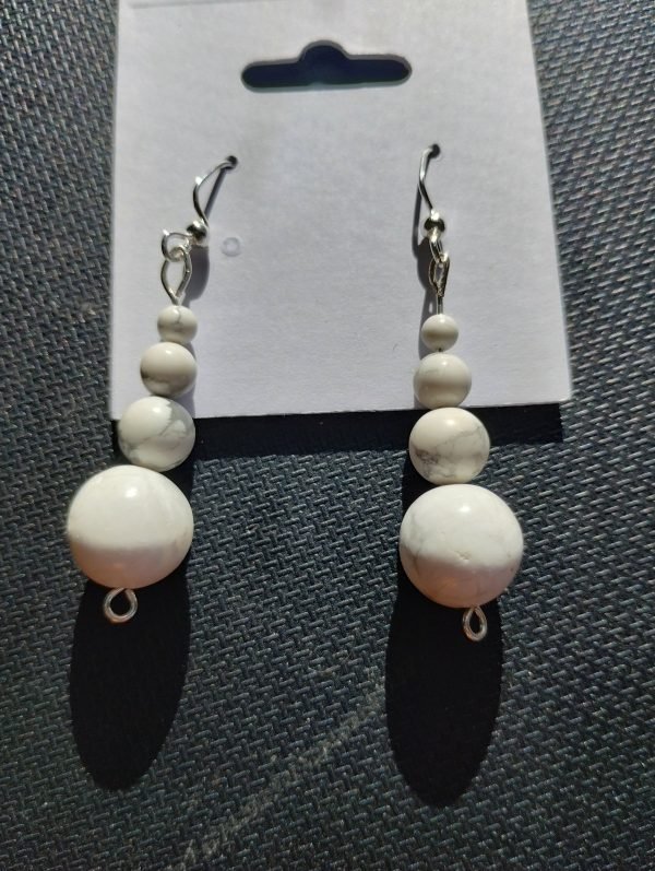 Howlite earrings - Image 2