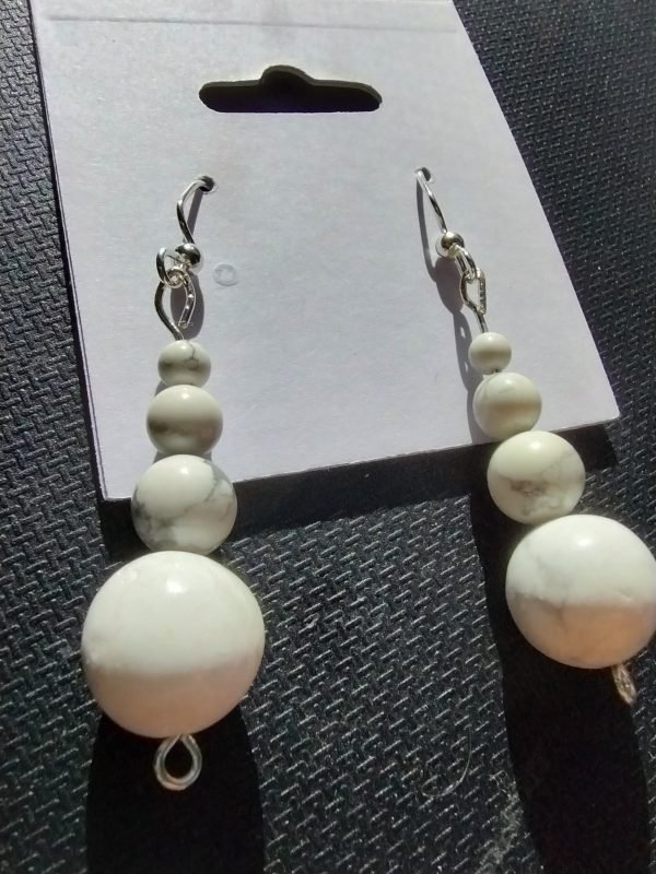 Howlite earrings