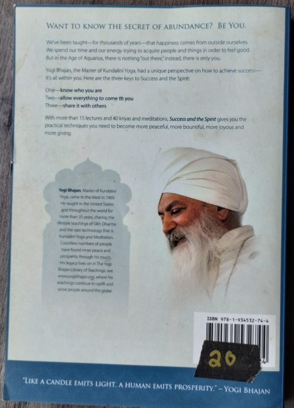 Success and the Spirit:An Aquarian Path To Abundance--Lectures & Meditations From The Teachings Of Yogi Bhajan - Image 2