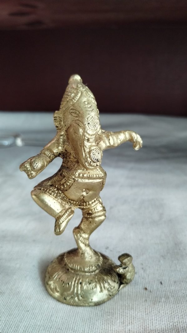 Dancing Ganesh Ganapati 3.5" Altar Statue - Image 4