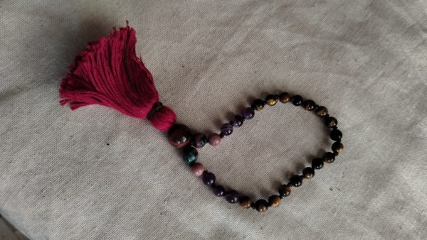 Tigers Eye, Amethyst 1/4 Mala 6mm - Image 5