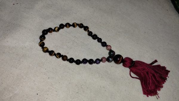 Tigers Eye, Amethyst 1/4 Mala 6mm - Image 7